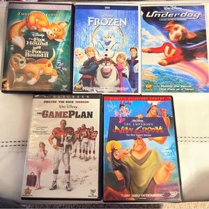 Disney DVDs Bundle - Colorful Covers with Blue, Green, Red, White